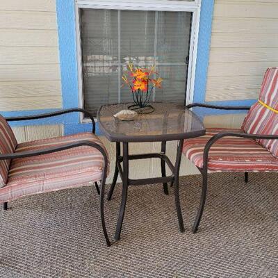 Patio Table + 2 Chairs, set