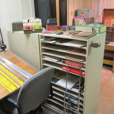 PRESALE ITEM - (RIGHT CABINET) $375  FLAT FILE STORAGE MULTIPURPOSE