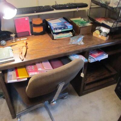 Vintage computer desk - solid wood. PRESALE ITEM $100.