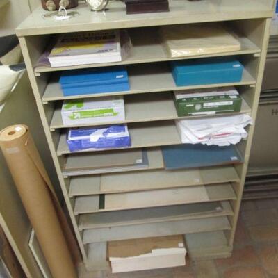 PRESALE ITEM - $375, Antique solid wood flat-file storage - multipurpose