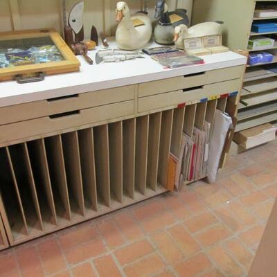 PRESALE ITEM - $465    Countertop w/ verticle& drawer storage.