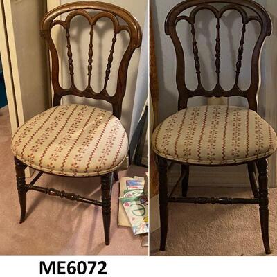 https://www.ebay.com/itm/114877508811	ME6072: Pair French Revival Accent Chairs -
