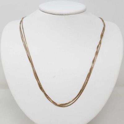 #518 • 14k Gold Necklace, weighs approx 12g. 