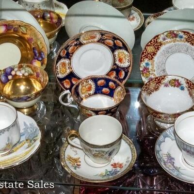 TABLES FULL of Vintage Ceramics and Glassware
