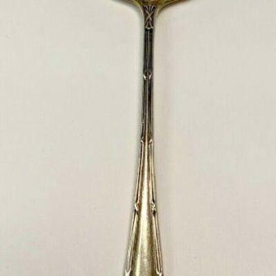 ME1022 STERLING SILVER GOLD TONE SLOTTED SPOON PAT 1894	https://www.ebay.com/itm/114895361664
