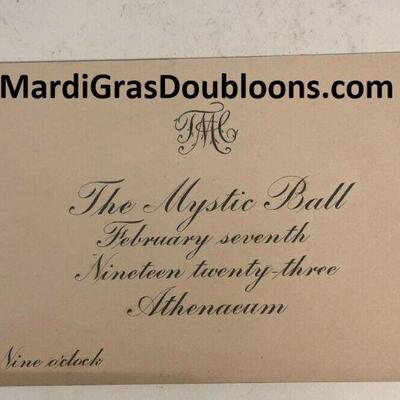 https://www.ebay.com/itm/124808700461	ME7029C The Mystic Club 1923 Admit Antique Mardi Gras Krewe
