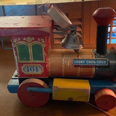 Fisher Price locomotive pull toy