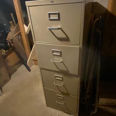 Deep file cabinet