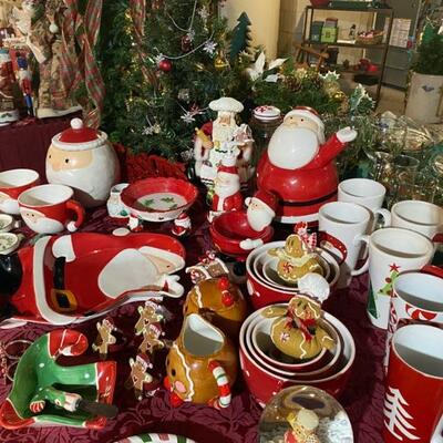 Santa & Gingerbread Man Kitchen/Serving Dishes