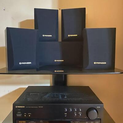 Pioneer Audio/Video Stereo Receiver, 5 Speakers & Subwoofer