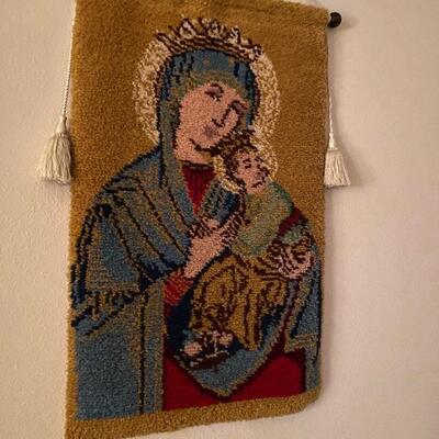 24 x 36 thick tapestry is fantastic - more Virgin Mary related items will be posted wed July 14. 