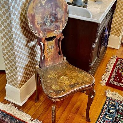 Antique French parlor / vanity chair