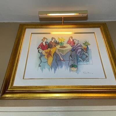 Signed â€œBlissful Momentsâ€ Seriolithograph in color on wove paper, by Itzchak Tarkay w/ COA