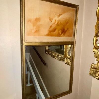 1885 antique mirror with â€œIris of Phebusâ€ by Luis Ricardo Falero