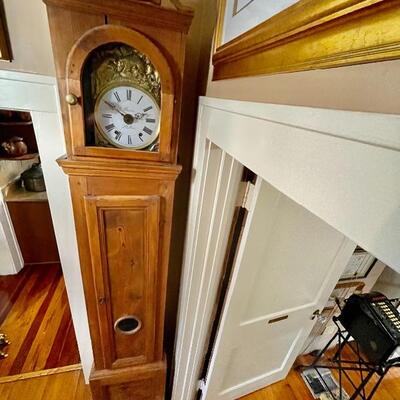 Antique French Morbier Comtoise Grandfather Clock