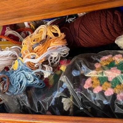 Yarn and other sewing supplies / materials