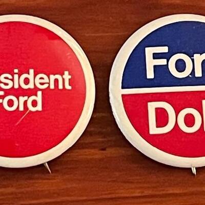 Vintage political campaign pins