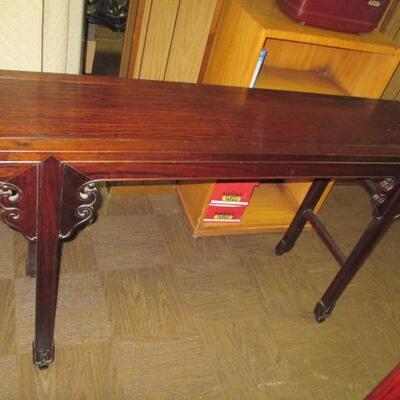 Asian Carved Console Table  