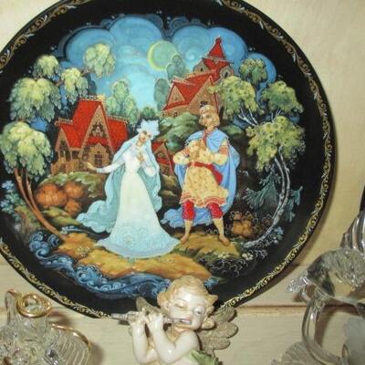 Porcelain Legend Of The Snowmaiden A Song Of Love Plate #4 Russian Folktale 