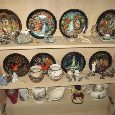 Porcelain Legend Of The Snowmaiden Russian Folktale Plates  