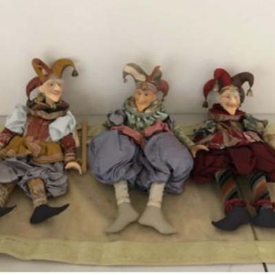 Stunning European Marionette Puppets
This trio of marionettes puppets was purchased in Europe.  The level of detail on the costumes is...