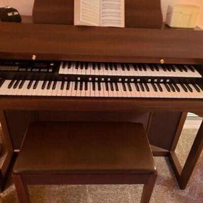 This is an electric organ, in very good condition