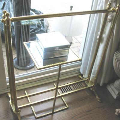 brass quilt rack buy it now $ 45.00                                                          small brass table  buy it now $ 15.00
