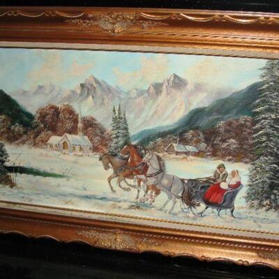 large oil painting   buy it now $ 165.00