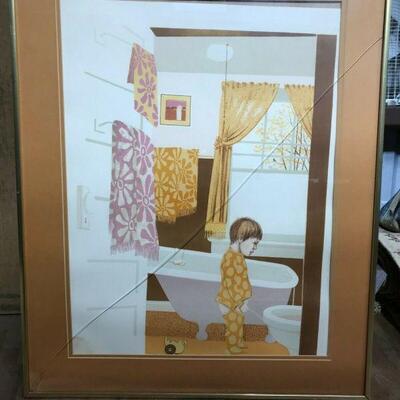 https://www.ebay.com/itm/114855432476	CF7015 B CHILD IN THE BATHROOM ORANGE WITH MATTE (24.5 X 30 5/16 IN)
