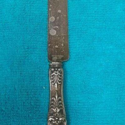 https://www.ebay.com/itm/124815126935	ME3013 USED TIFFANY & CO. STERLING SILVER BUTTER KNIFE ENGLISH KING PATTERN
