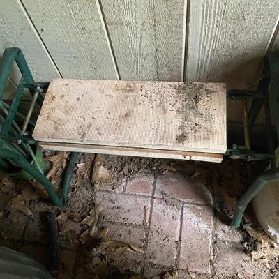Bench for weeding