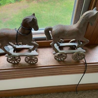 Iron replicas of Tang Dynasty horses