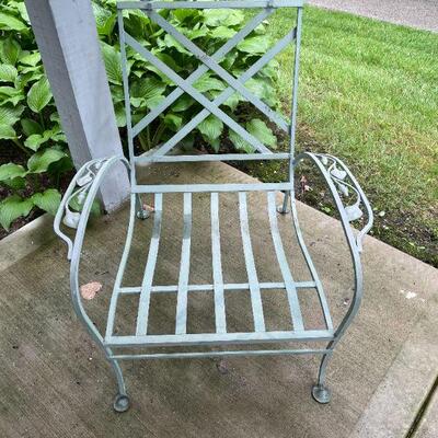 MATCHING IRON LOUNGE CHAIR, BUY IT NOW $40