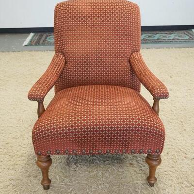 1041	CR LAINE UPHOLSTERED ARM CHAIR, 29 1/2 IN WIDE X 37 IN HIGH
