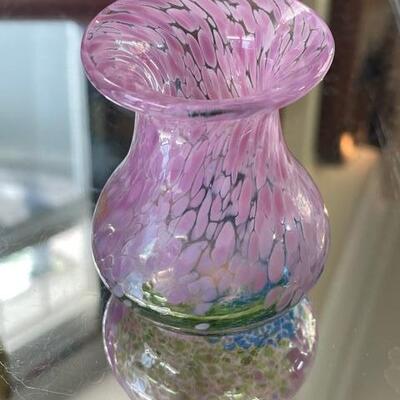 Boda blown glass vase, signed & numbered