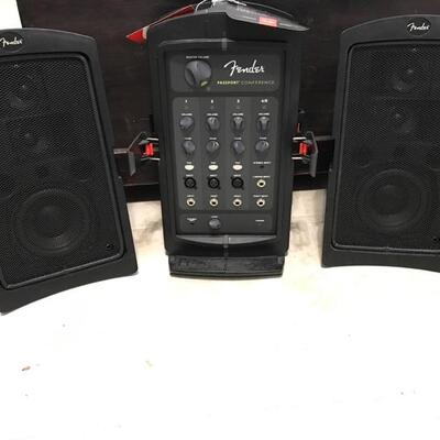 Sold. Fender portable PA system