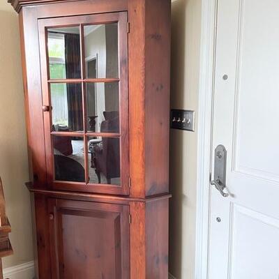 antique mahogany corner cabinet from NC