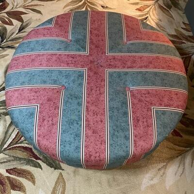 Upholstered Round Ottoman - 42