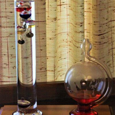 Galileo thermometer.  
