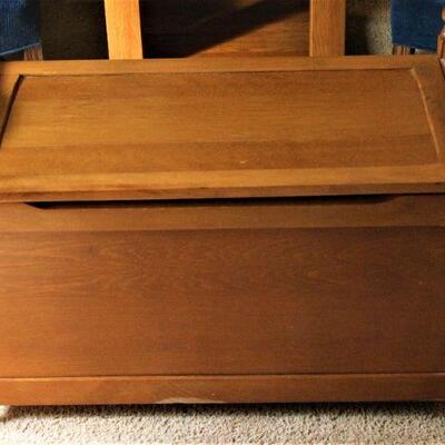 Maple Early American styled chest.