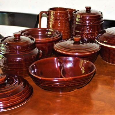 A terrific set of Mar-Crest Oven-Proof Stoneware.