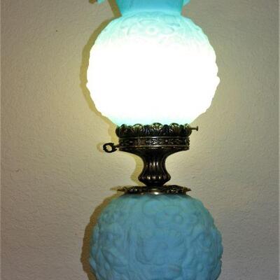 3-way lighted hurricane lamp.