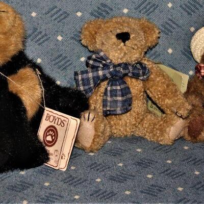 Boyds Bear plush collection. 