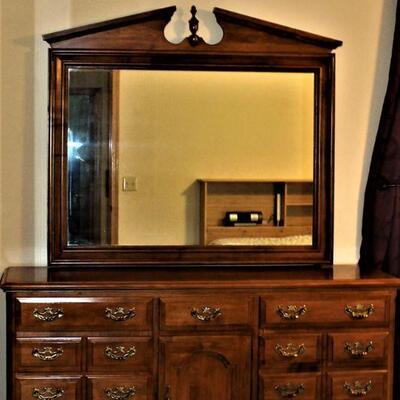 Sears and Roebuck early American dresser and mirror. 