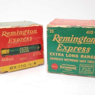 #972 â€¢ Approx 50 Rounds Of 410 GA. 2.5 In. Remington Express Extra Long Range Smokeless Wetproof Shot S.