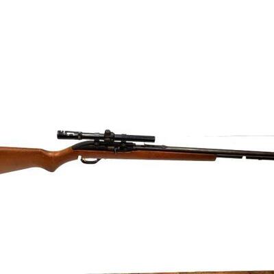 500	

Marlin 60 .22 LR Semi-Auto Rifle With Scope
Serial Number: 08348745 Barrel Length: 22