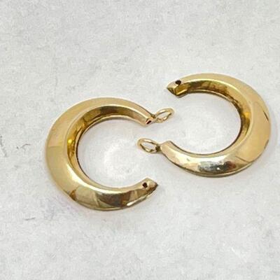 #1342 â€¢ 1 Pair Of 10k Gold Earrings And 2 10k Gold Pendants, 2.8g