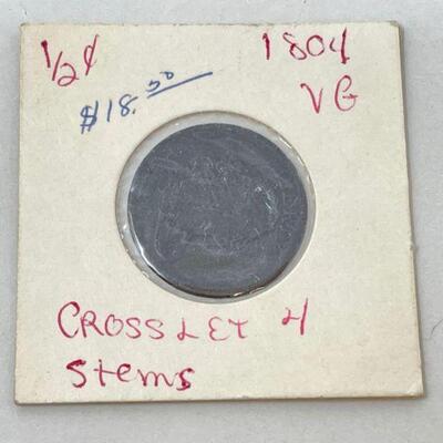 #1894 â€¢ 1804 Half Cent Coin