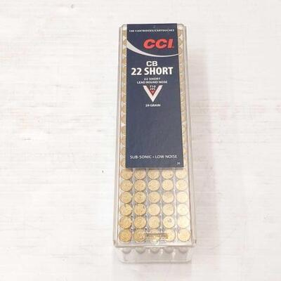 #960 â€¢ New Approx 100 Rounds Of CCI CB 22 Short Lead Round Noise 29 Grain Sub-Sonic Low Noise