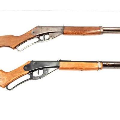 910	

Two Daisy Red Ryder Carbine Single Barrel Lever Action BB Guns
Two Daisy Red Ryder Carbine Single Barrel Lever Action BB Guns